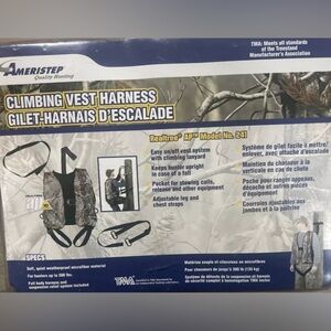 Ameristep Hunting Realtree Camouflage 241 Vest Climbing Safety Harness 300lbs